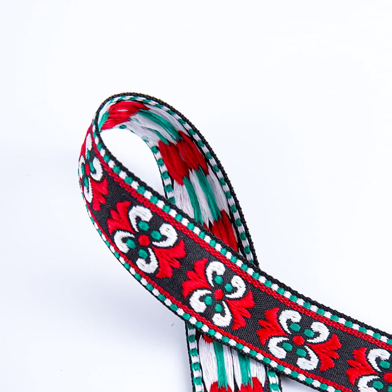 حزام جاكار على الطراز العرقي مقاس 2.5 سم لإكسسوارات الملابس والأثاث