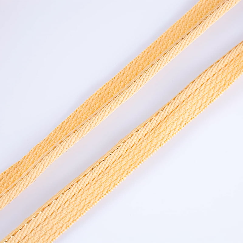 حزام بوليستر بخيط ذهبي 1 سم لإكسسوارات ستائر المنسوجات المنزلية
