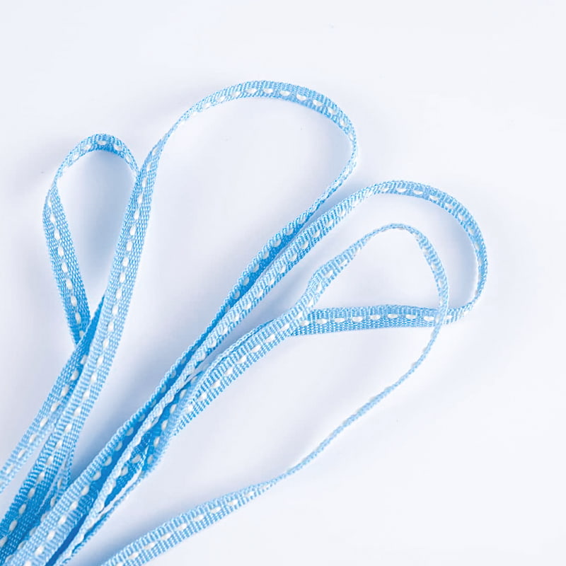 حزام تغليف زهور منقط من البوليستر مقاس 0.5 سم